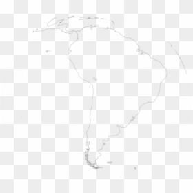 South America Outline And - South America Outline, HD Png Download - america outline png