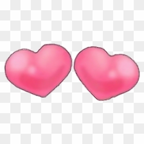#hearts #hearteyes #snapchat #snapchatfilter - Heart, HD Png Download - snapchat hearts png
