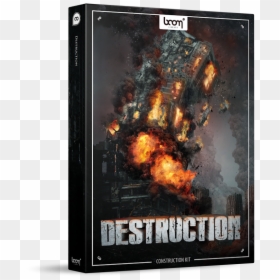 Destruction Sound Effects Library Product Box - Boom Library Destruction Bundle, HD Png Download - destroyed car png