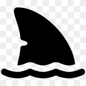 Vector Sharks Wave - Shark Vector, HD Png Download - wave silhouette png