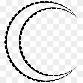 Simple Decorated Crescent Moon - Logo Agence French Cancans, HD Png Download - moon crescent png