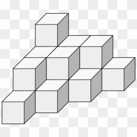 Dice Game Cube Three-dimensional Space Angle - Conteo De Cubos Ejercicios, HD Png Download - tetris blocks png