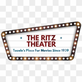 Picture - Movie Sign With Lights, HD Png Download - movie marquee png