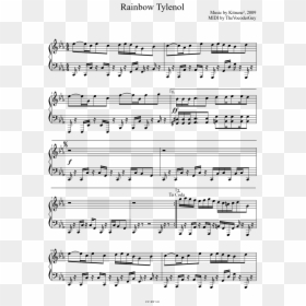 Disappearance Of Hatsune Miku Piano Sheet, HD Png Download - tylenol png
