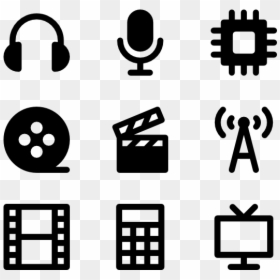 Electronic Compilation - Electronic Icons Png, Transparent Png - mic vector png