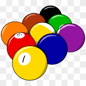 9 Balls Clipart, HD Png Download - 9 ball png