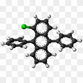 1 Chloro 9,10 Diphenylanthracene Molecule Ball - Size Of Diphenylanthracene Molecules, HD Png Download - 9 ball png