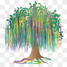 Graphic, Bead Tree, Bourbon Street, Mardi Gras, Tree - Mardi Gras Tree Clipart, HD Png Download - bead png