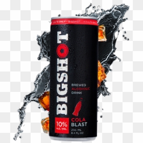 Bigshot Cola Blast 10% 4 Pack 250ml - Big Shot Margarita, HD Png Download - cola splash png