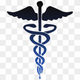 Caduceus Medical Symbol Black - Transparent Background Medical Icon Png, Png Download - medical sign png