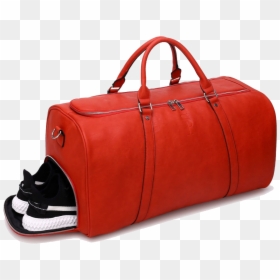 Leather Bag Png Pic - Red Duffle Bag, Transparent Png - hand bags png