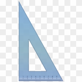 Ruler Clipart Blue - Triangle School, HD Png Download - scale ruler png