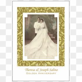 Cover Of 50th Wedding Anniversary Party Invitation - 50th Wedding Anniversary Invitations, HD Png Download - wedding anniversary frame png