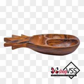 3 Compartment Pineapple Dish"  Id="cloud - Wood, HD Png Download - handicrafts png