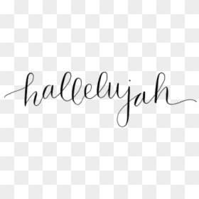 Hallelujah Word, HD Png Download - jesus word png