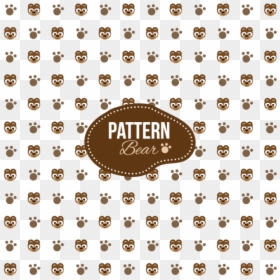 Pattern With Bear And Footprints Shapes, Background, - Printable Paddington Bear Word Search, HD Png Download - jesus word png