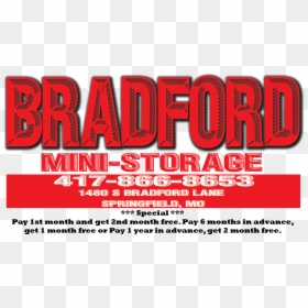 Bradford Mini Storage - Graphic Design, HD Png Download - u haul logo png