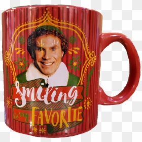 Elf Smiling Favorite Mug - Mug, HD Png Download - elf movie png