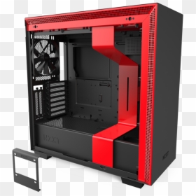 Atx Mid Tower Pc Gaming Case - Nzxt H710 Black, HD Png Download - pc tower png