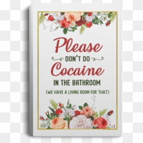 Wedding Invitation Flower Design, HD Png Download - cocain png