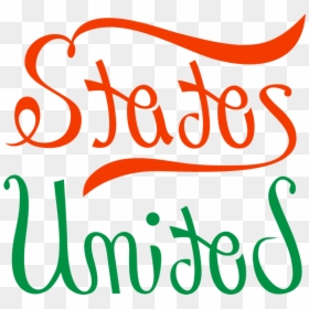 United Estados - Calligraphy, HD Png Download - estados unidos png