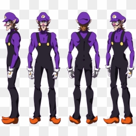 Anime Waluigi Jojo, HD Png Download - waluigi face png