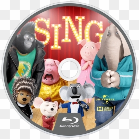 Sing Blu Ray Disc, HD Png Download - sing movie png