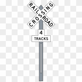 Railroad Crossing Sign Png - Railroad Crossing Transparent Background, Png Download - cross out sign png