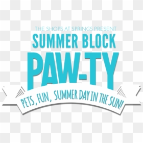 The Shops At Springs Is Having A Block Party - Graphic Design, HD Png Download - block party png