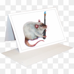 Artsy Rat Greeting Card - Rat, HD Png Download - artsy png
