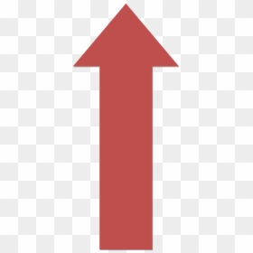 Red Upwards Arrow - Red Upward Arrow Png, Transparent Png - upward arrow png