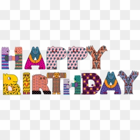 Cut Out Happy Birthday Letters, HD Png Download - happy text png