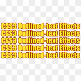 Css Outlined Text Effects - Garrus Calibrations, HD Png Download - latest png text effect