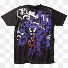Venom At Night Marvel Comics T-shirt - Venom, HD Png Download - macho man randy savage png