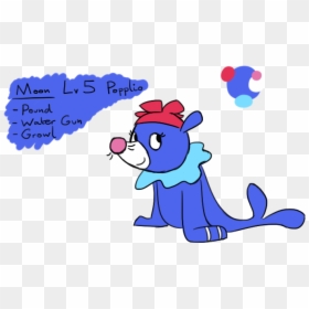 Moon’s Current Level And Moveset As Of The Start Of - Pokemon Mystery Dungeon Alola, HD Png Download - popplio png