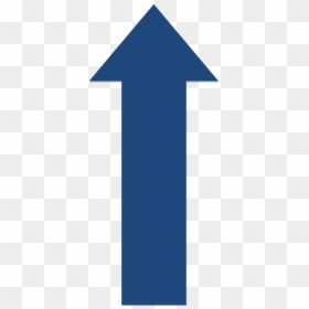 Blue Upwards Arrow, HD Png Download - upward arrow png