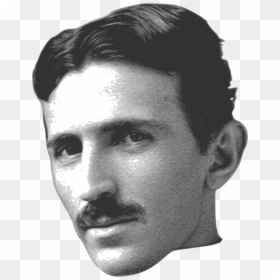 Nikola Tesla Face Clip Arts, HD Png Download - man face vector png