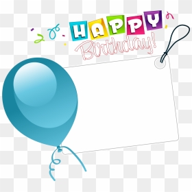 Happy Birthday Sticker Png, Transparent Png - birthday blue background images png