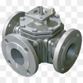 3 Way 316 Stainless Steel Valve - Machine, HD Png Download - metal ball png