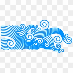Waves, Wave Pattern, Summer, Glyph, Design - Transparent Background Ocean Clipart, HD Png Download - waves graphic png