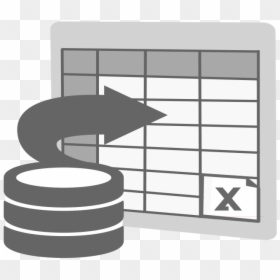 Import To Excel Icon - Data To Excel Icon, HD Png Download - excel icon png transparent