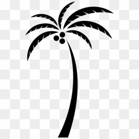 Coconut Arecaceae Tree Clip Art - Coconut Tree Silhouette Vector Png, Transparent Png - coconut tree clipart png