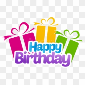 Free Png Happy Birthday With Gifts Png Images Transparent - Transparent Happy Birthday Png, Png Download - happy birthday png hd