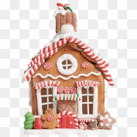 Gingerbread House Christmas Tree Decoration Uk, HD Png Download - decoration light png