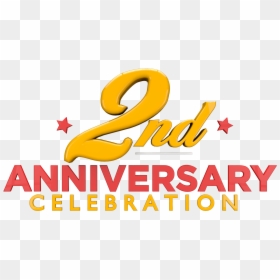Transparent Anniversary Png - 2nd Years Anniversary Png, Png Download - anniversary text png