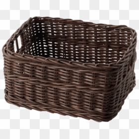 Dark Brown Ikea Basket - Transparent Background Basket Clipart Png, Png Download - empty basket png