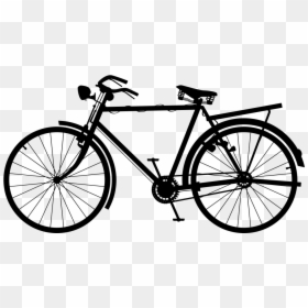 Wall Decal Sticker Bicycle - Old Bike Silhouette, HD Png Download - bike png for photoshop