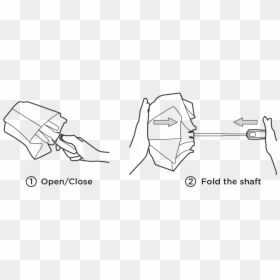 Sketch, HD Png Download - folding umbrella png