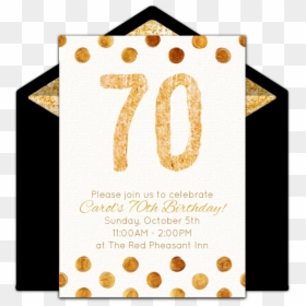 Free Golden Invitations In - 55th Birthday Invitation Template, HD Png Download - birthday png files