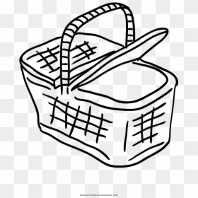 Paintings Search Result At - Easy To Draw Picnic Basket, HD Png Download - empty basket png